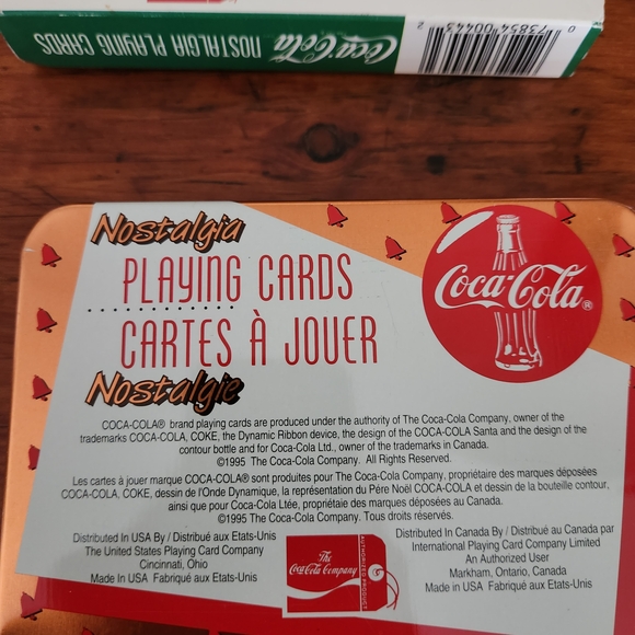 Coca-Cola Nostalgia Playing Cards in Tin - Picture 4 of 5